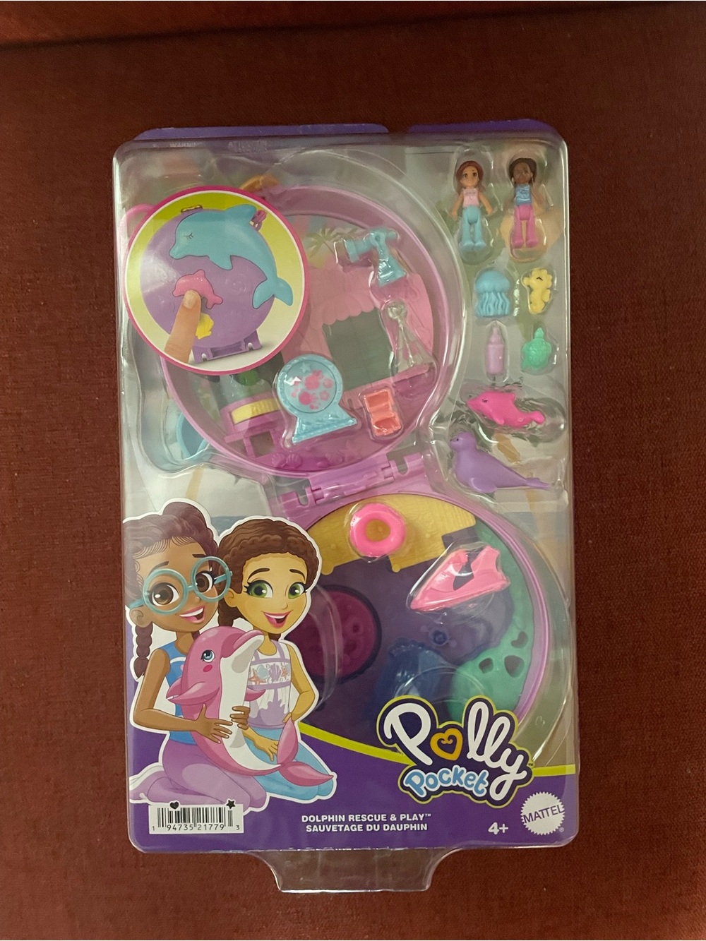 Polly pocket Dolphin Rescue Playset - Pink & Purple